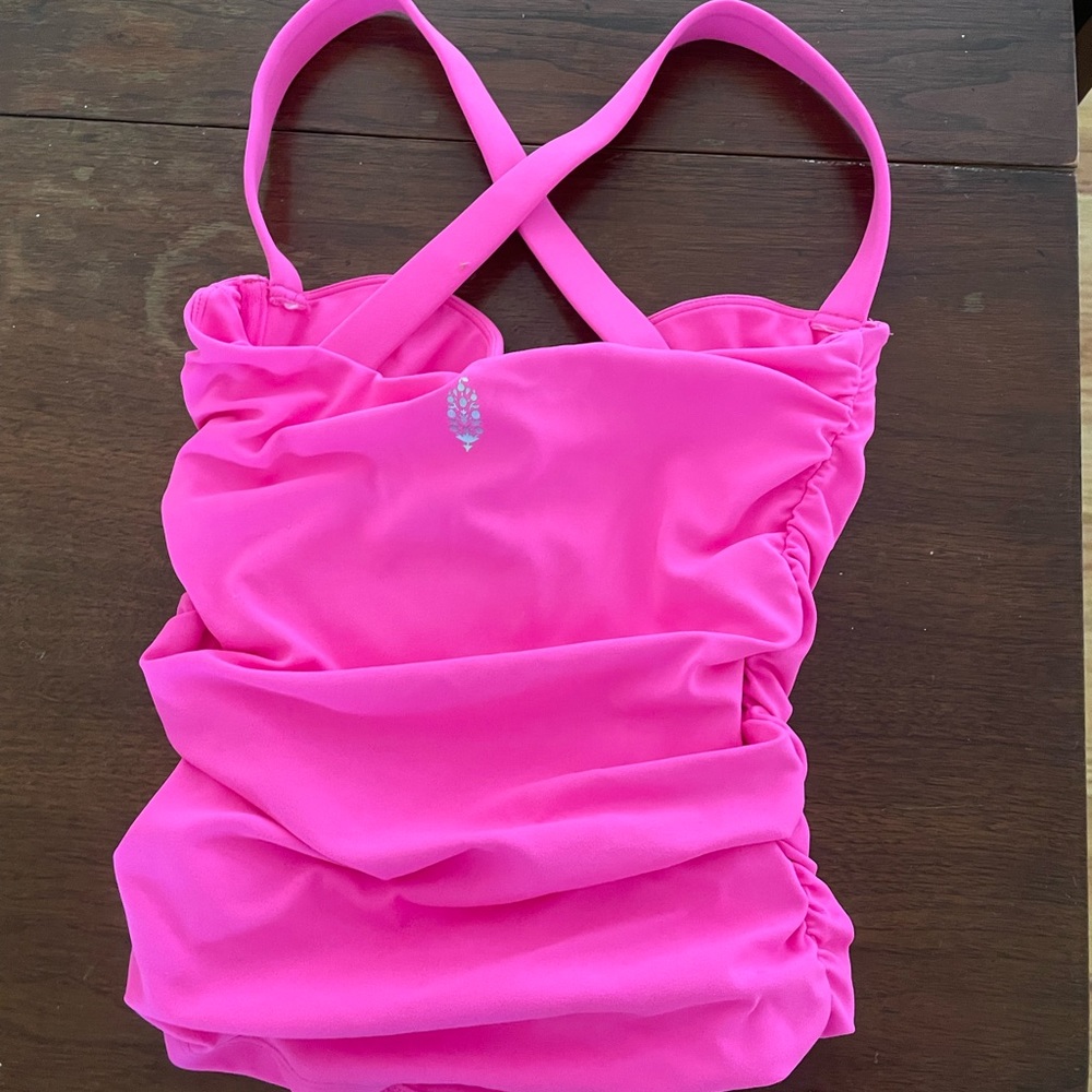 pink free people corset top